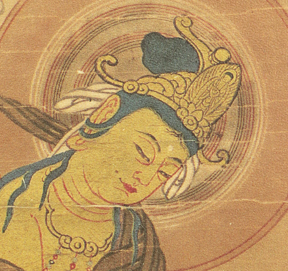Print - 阿弥陀三尊来迎図 Amitabha Sanzon Raigou-zu with Original Box (Tomobako) / Japanese kakejiku kakemono hanging scroll RC623 - Image 13