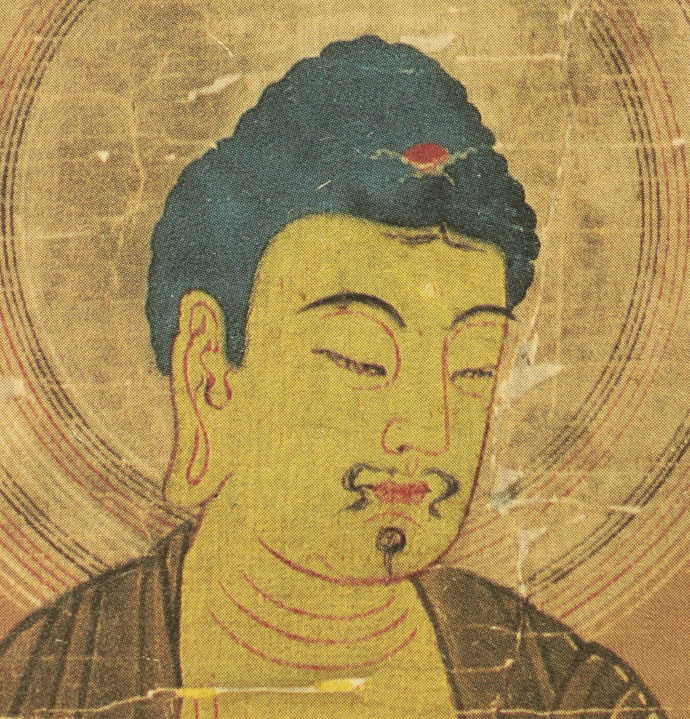 Print - 阿弥陀三尊来迎図 Amitabha Sanzon Raigou-zu with Original Box (Tomobako) / Japanese kakejiku kakemono hanging scroll RC623 - Image 6