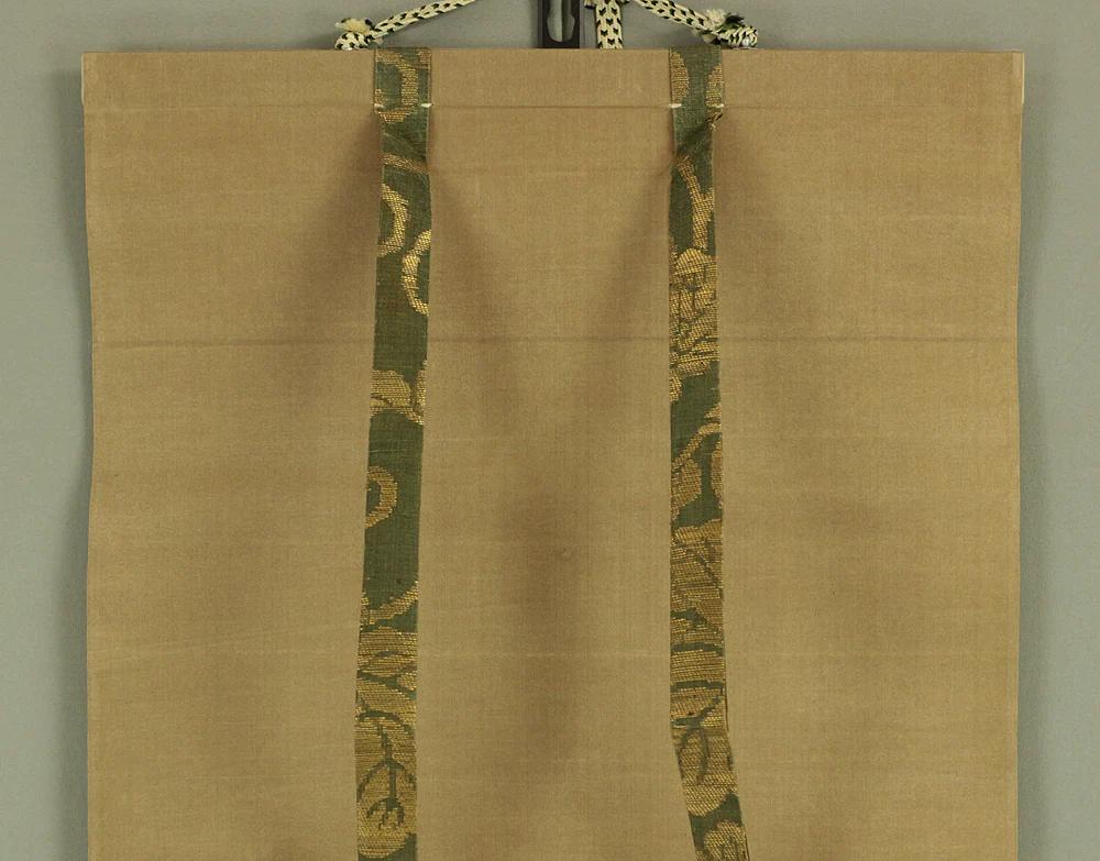 狩野栄川院典信 Kano Eisenin Michinobu 冷泉宗家 Reizen Soke Japanese antique art kakejiku kakemono wall hanging scroll / Hazy moon & Tanka poem with Box W117 - Image 3