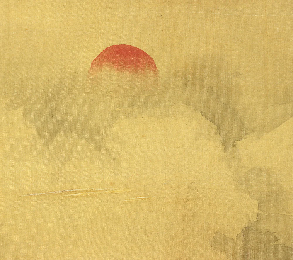 狩野伊川院栄信 Kano Isenin Naganobu (1775-1828) Japanese art kakejiku kakemono wall hanging scroll / 富士越龍図 Drawing of Dragons Crossing Over Mount Fuji with Box RC414 - Image 7