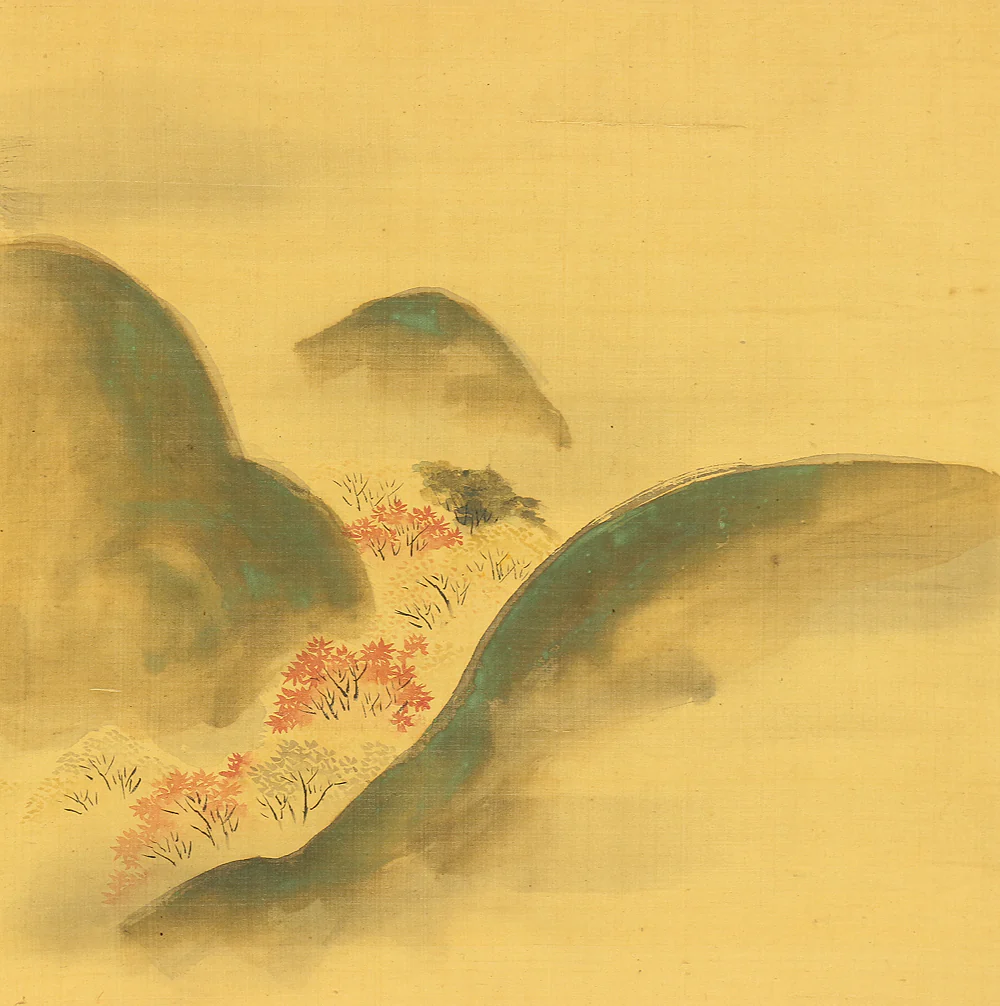 狩野探信守道 Kano Tanshin Morimichi (1785-1836) Japanese antique art Paired kakejiku kakemono wall hanging scrolls / Landscape Painting Spring and Autumn RC533 - Image 16