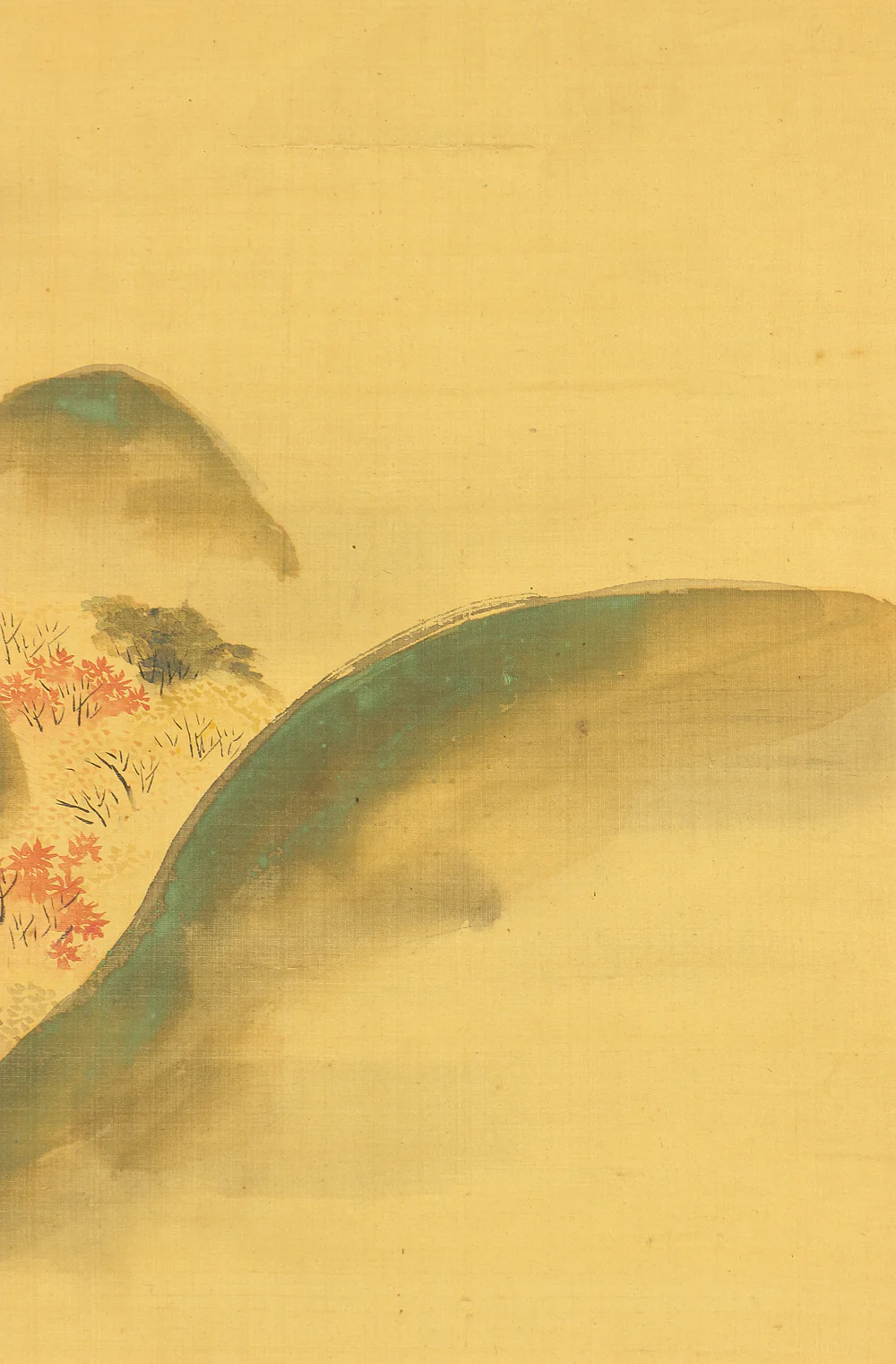 狩野探信守道 Kano Tanshin Morimichi (1785-1836) Japanese antique art Paired kakejiku kakemono wall hanging scrolls / Landscape Painting Spring and Autumn RC533 - Image 18