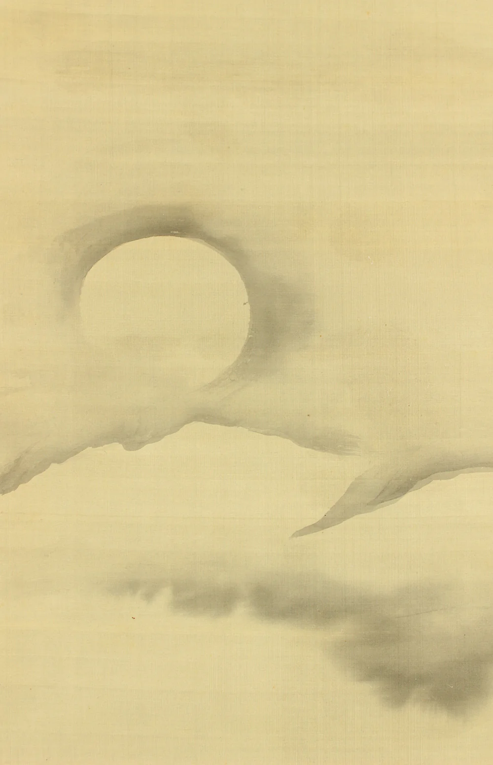 狩野養川院惟信 Kano Yosenin Korenobu (1753-1808) Japanese antique Paired kakejiku kakemono wall hanging scrolls / Landscapes Rising Sun and Moon with Appraised Box RD631 - Image 19