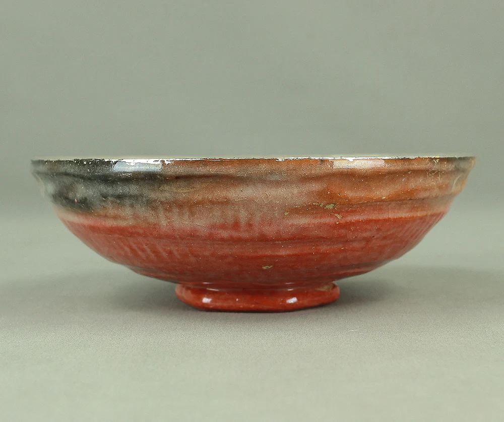 二代 小川長楽 Ogawa Choraku 2nd (1912-1991) Shimadai Tea Bowls Japanese tea ceremony utensil with Original Box (Tomobako) V958 - Image 6