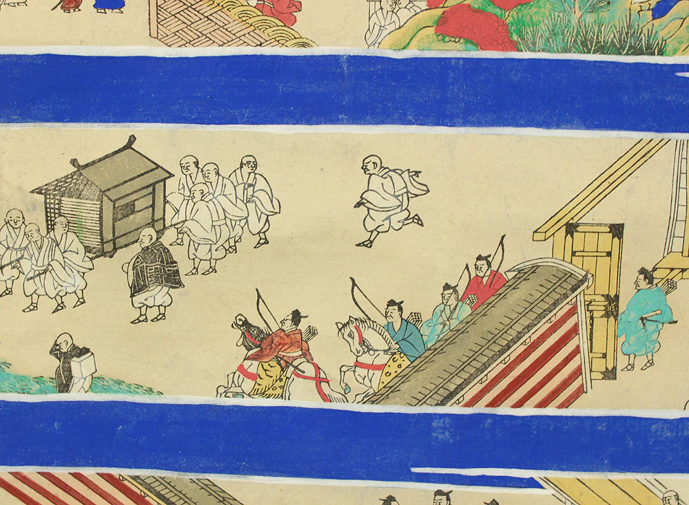 Printed - 親鸞聖人御絵伝 Shinran Jonin Godenne with Box / Japanese art Buddhism kakejiku kakemono wall hanging scroll RC804 - Image 22