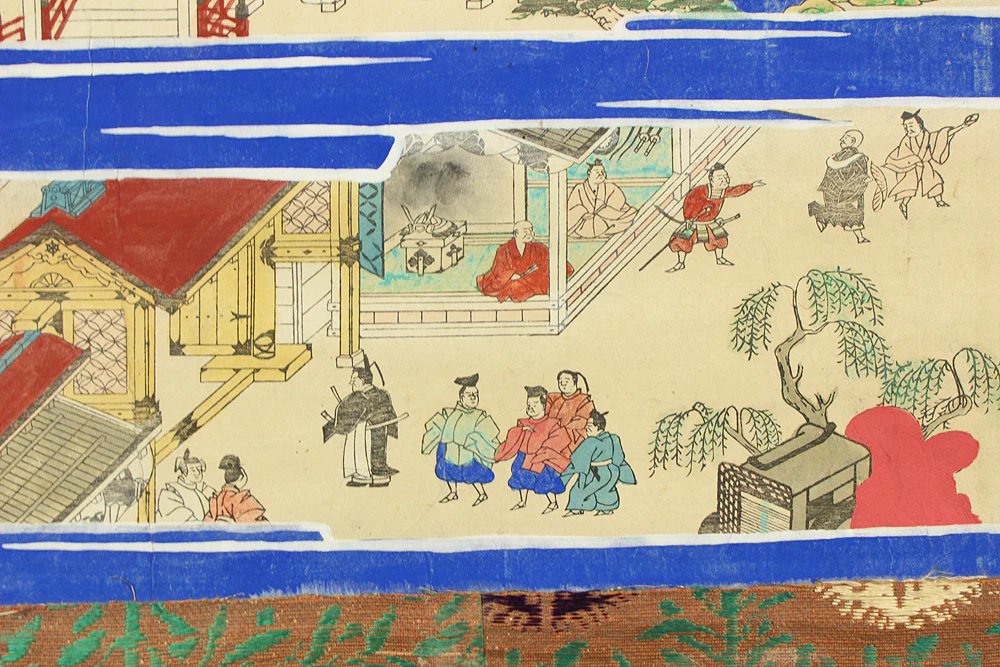 Printed - 親鸞聖人御絵伝 Shinran Jonin Godenne with Box / Japanese art Buddhism kakejiku kakemono wall hanging scroll RC804 - Image 26