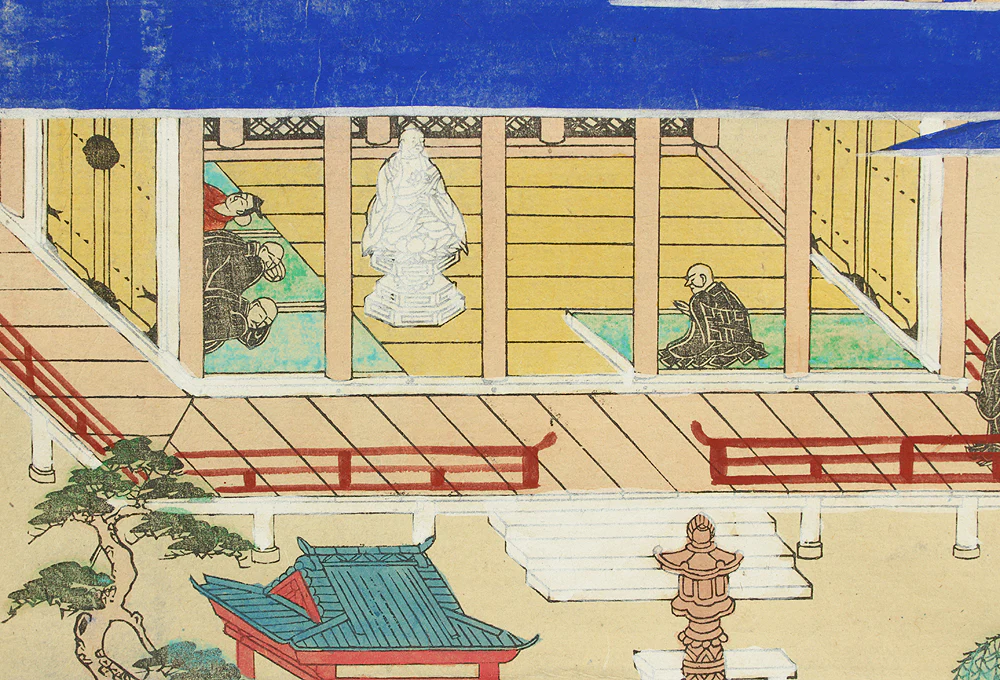 Printed - 親鸞聖人御絵伝 Shinran Jonin Godenne with Box / Japanese art Buddhism kakejiku kakemono wall hanging scroll RC804 - Image 29