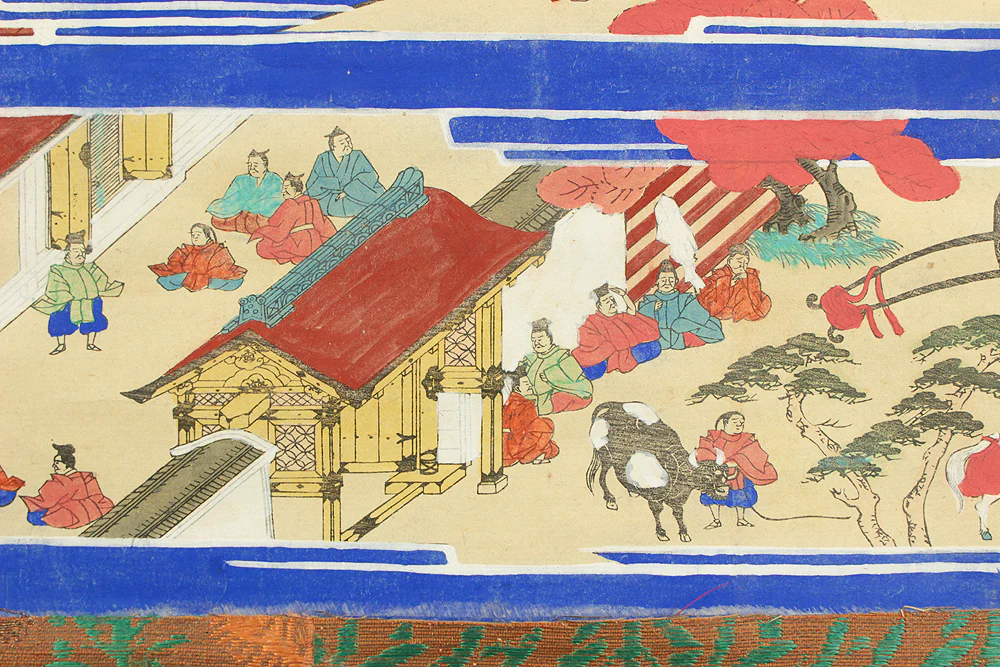 Printed - 親鸞聖人御絵伝 Shinran Jonin Godenne with Box / Japanese art Buddhism kakejiku kakemono wall hanging scroll RC804 - Image 33