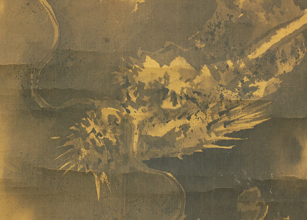 狩野探信守道 Kano Tanshin Morimichi (1785-1836) Japanese antique art kakejiku kakemono wall hanging scroll / Cloud Dragon RD329 - Image 7