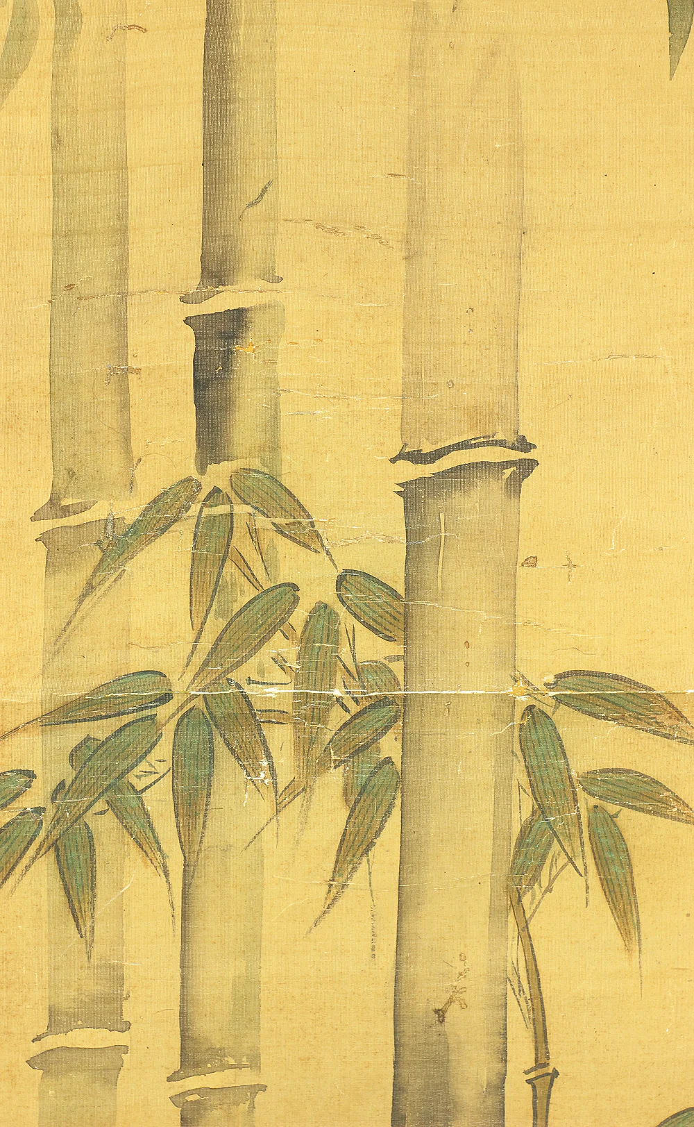 晴川法眼養信 Seisen hogen Osanobu Japanese art Paired kakejiku kakemono wall hanging scrolls / Rising Sun, Pine Tree, and Bamboo with Box RB495 - Image 16
