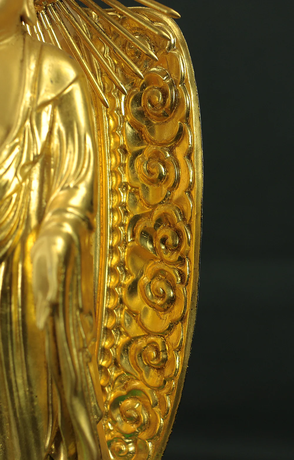 阿弥陀如来 Amida Nyorai (Amitābha) Gilt Lacquer Resin Statue Sculpture VA438 - Image 18