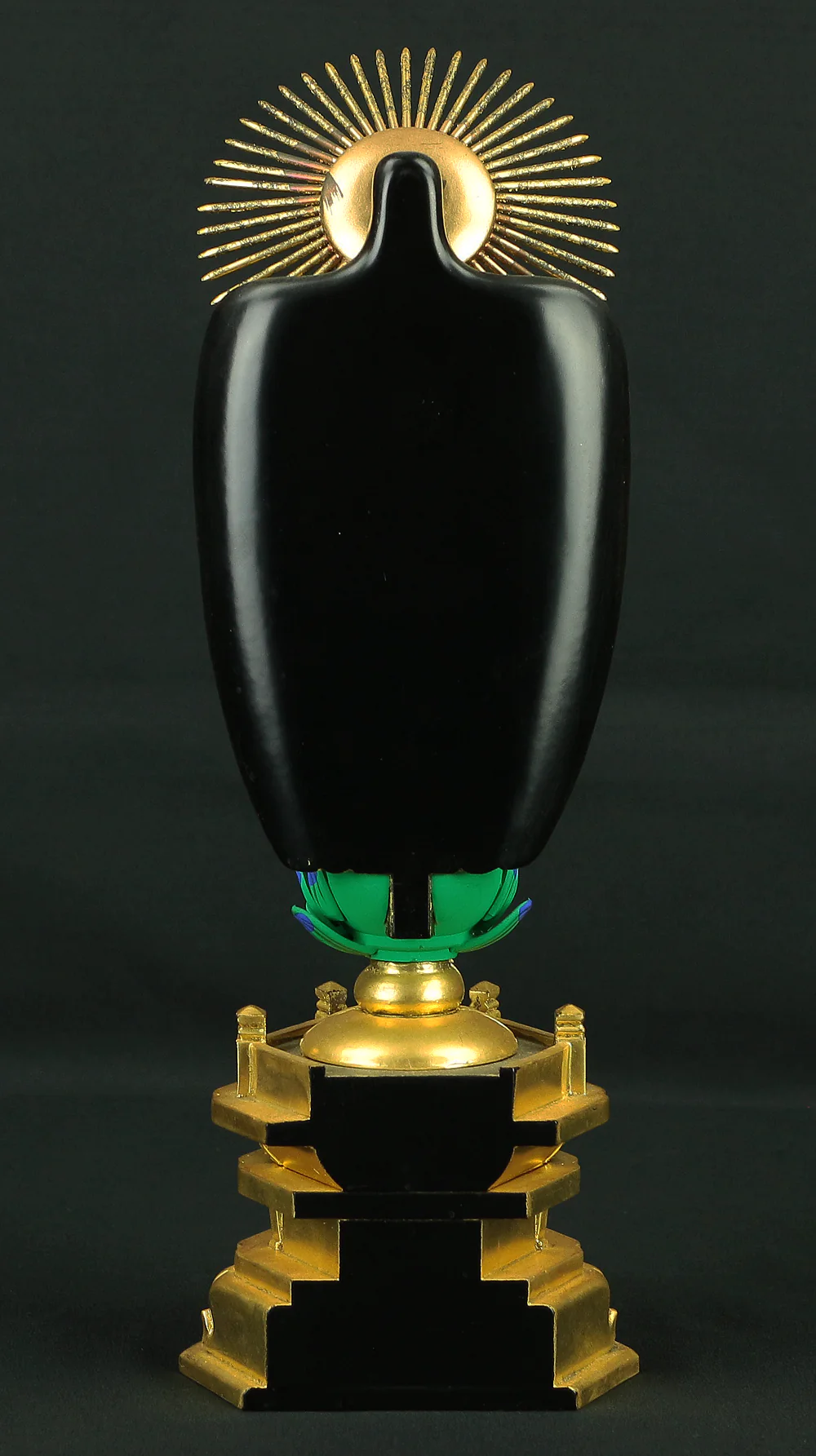 阿弥陀如来 Amida Nyorai (Amitābha) Gilt Lacquer Resin Statue Sculpture VA438 - Image 6