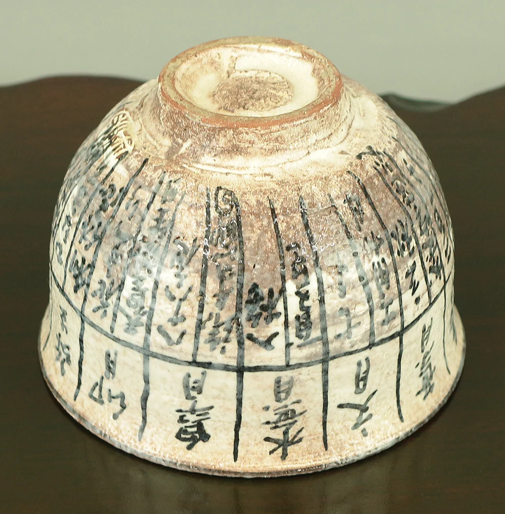 浅見与し三 Asami Yoshizo (b1961) Kyo ware '暦手茶碗 Calendar Tea Bowl' with Original Box (Tomobako) VA558 - Image 12