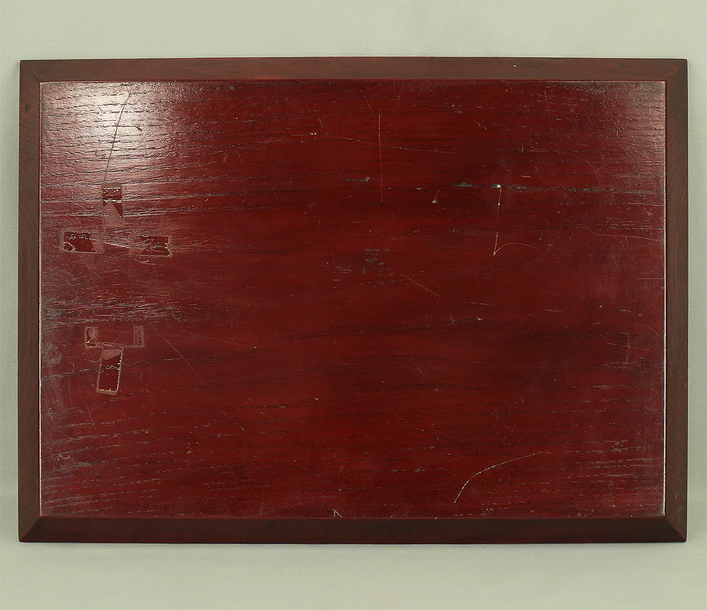 長谷川弓山 Hasegawa Kyuzan Engraving Square Tray "Eight Sages on Mountain Path" painting by 津田白印 Tsuda Hakuin / Japanese tea ceremony utensil VA417 - Image 17