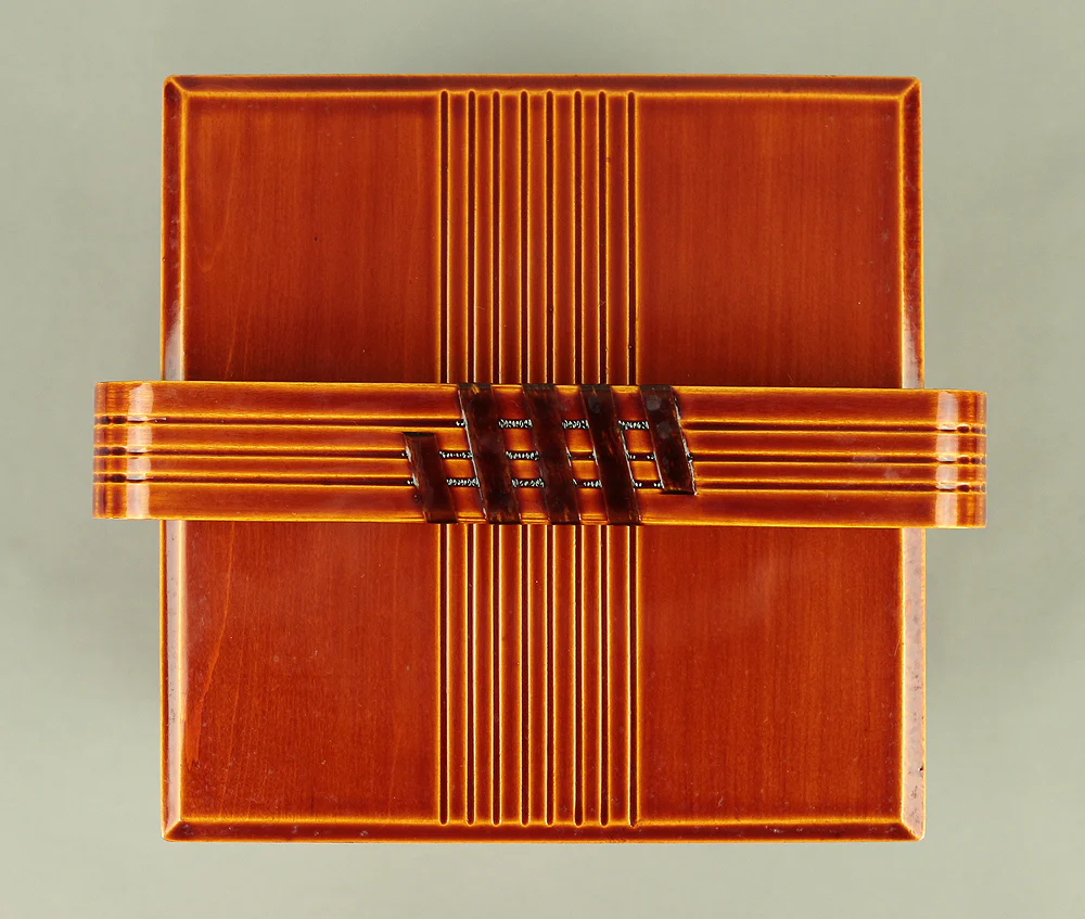 飛騨春慶塗 Hida Syunkei Lacquerware Portable Three-Tiered Box Small Jubako VA617 - Image 13