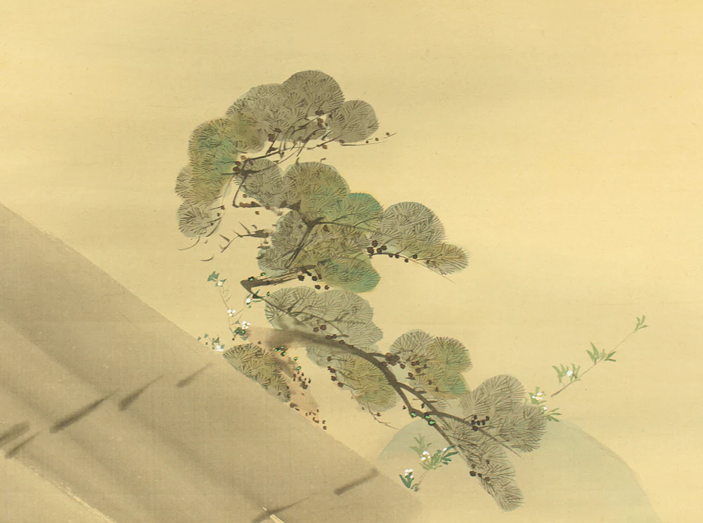 小磯前雪窓 Koisozaki Sessô (1832-1902) Japanese art Paired kakejiku kakemono wall hanging scrolls / 楠正成 遺訓之図 - Sakurai no parting 桜井の別れ, 源義光 授秘曲図 - Ashigara Pass 足柄峠 RC935 - Image 5