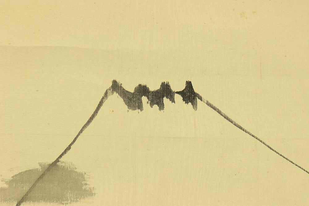 中原南天棒 Nakahara Nantenbo (1839-1925) Rinzai sect priest-monk Japanese antique art Zen kakejiku kakemono hanging scroll / Mt. Fuji Scenery with Box RA381 - Image 8