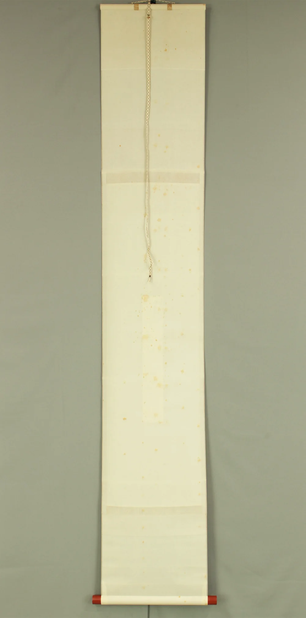 大田垣蓮月 Otagaki Rengetsu (1791-1875) Japanese antique art kakejiku kakemono wall hanging scroll / Tanzaku Waka Poem 如月や 今かさくらの ~ with Box RD516 - Image 11