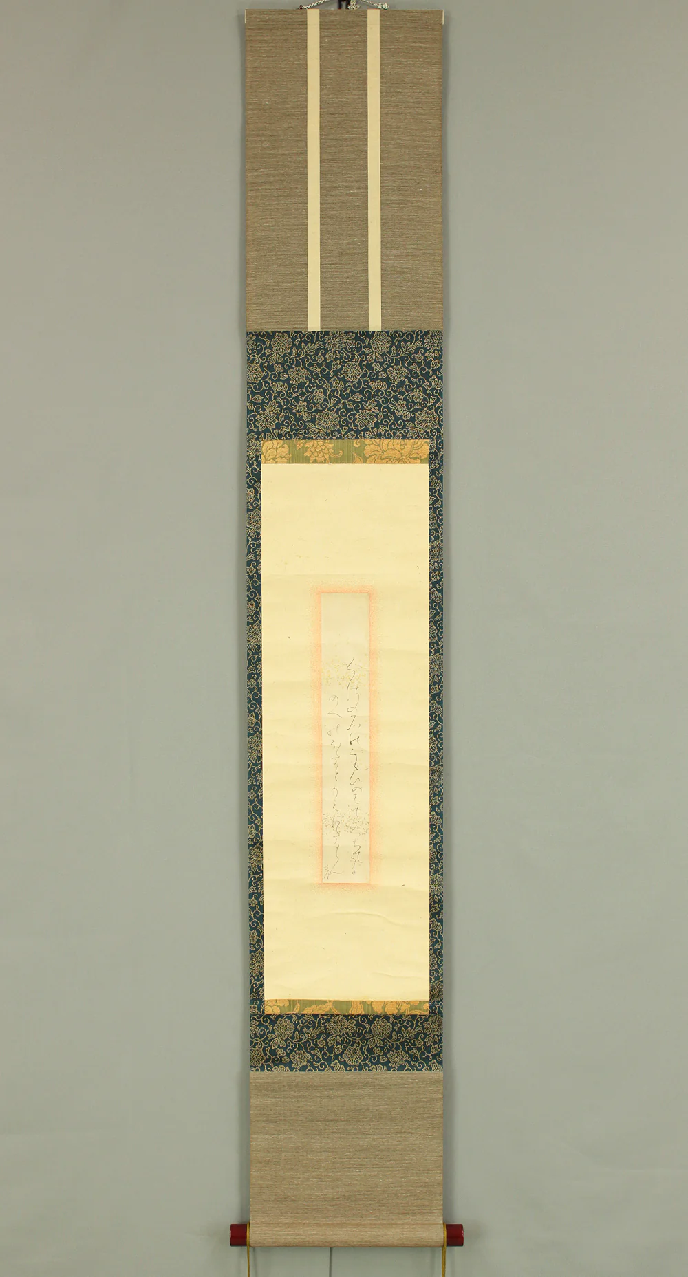 大田垣蓮月 Otagaki Rengetsu (1791-1875) Japanese antique art kakejiku kakemono wall hanging scroll / Tanzaku Waka Poem くさの名の~ with Box RC922