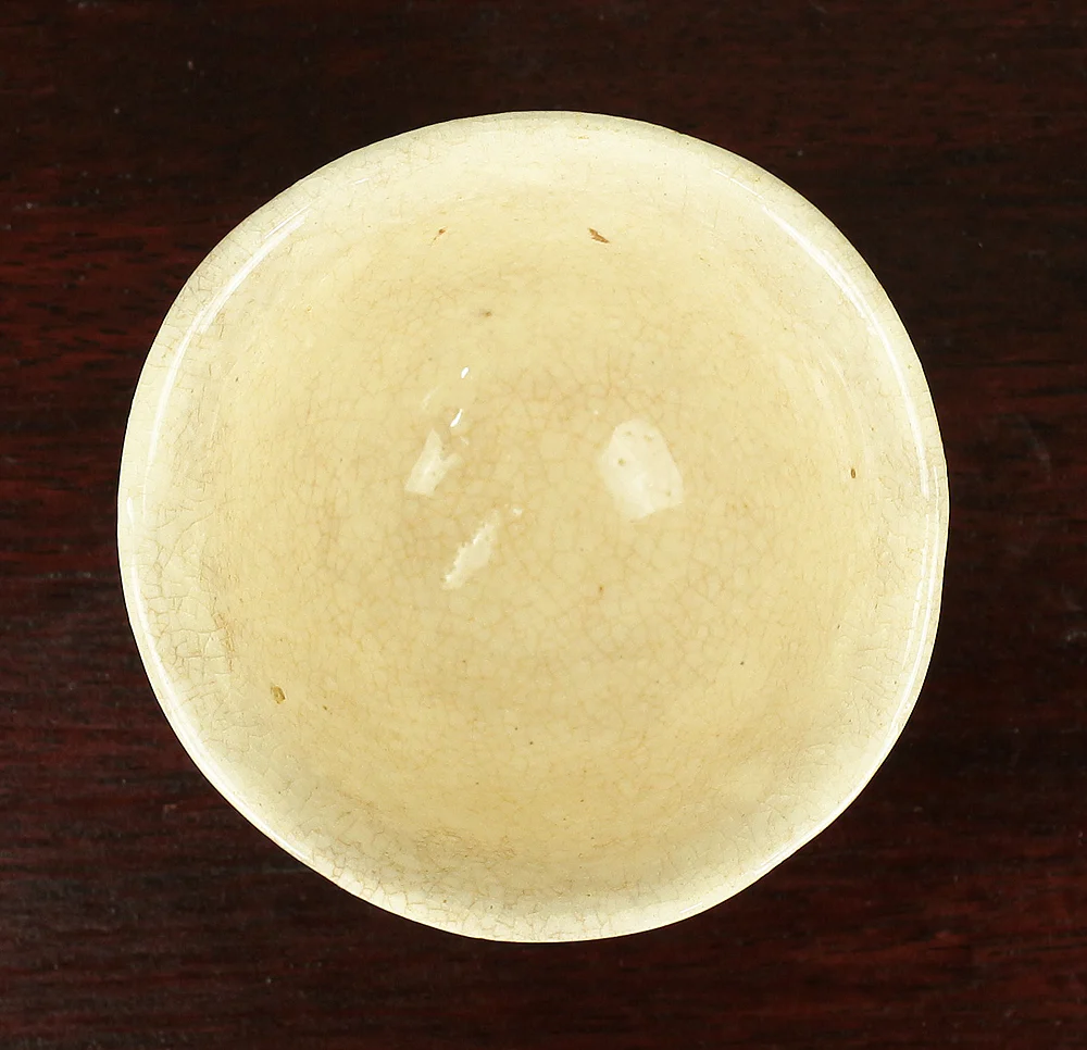大田垣蓮月 Otagaki Rengetsu (1791-1875) Japanese Sencha Tea Cup Nail Carving Waka Poem 千代こもる ~ V191 - Image 12
