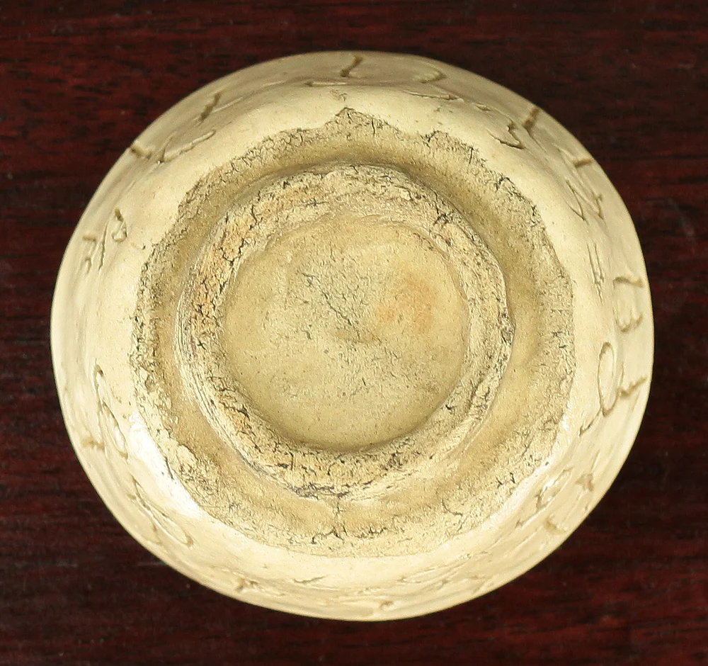 大田垣蓮月 Otagaki Rengetsu (1791-1875) Japanese Sencha Tea Cup Nail Carving Waka Poem ことのはの ~ V192 - Image 11