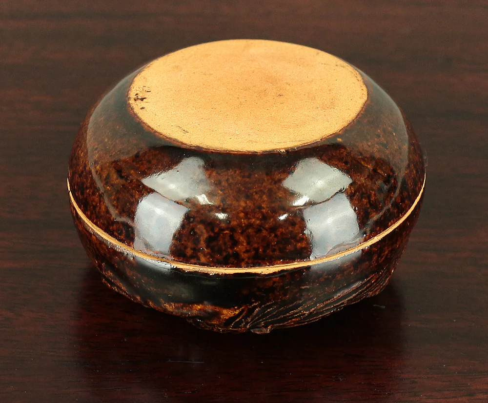 佐久間芳丘 Sakuma Hokyu (b1911) 松古窯 Shoko kiln Dragon design 松阪萬古焼 Matsusaka Banko yaki Kogo Incense Container with Original Box (Tomobako) / Japanese Tea Ceremony Utensil VA128 - Image 18