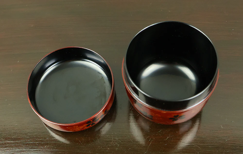 佐々木麗峰 Sasaki Reiho Japanese tea ceremony utensil / Cherry Blossoms Makie Translucent Lacquer Finish Natsume Tea Caddy with Original Box (Tomobako) VB195 - Image 17