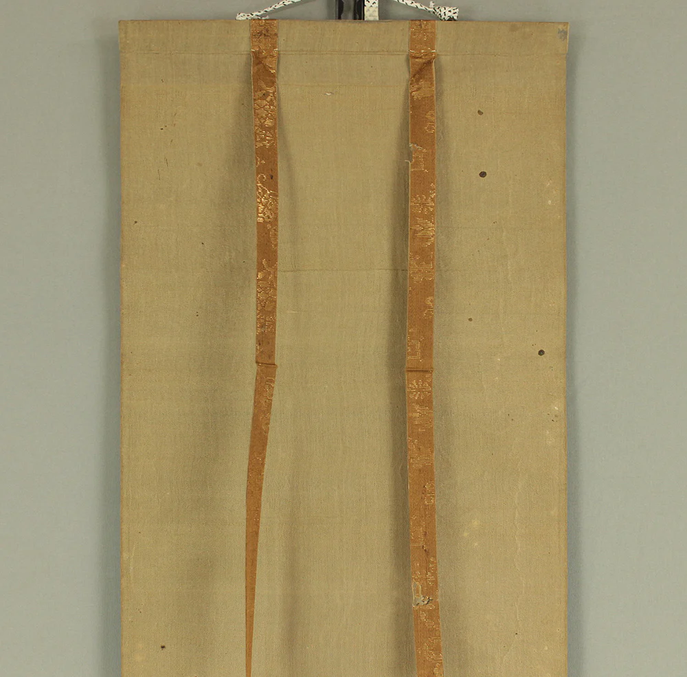 佐々木泉景 Sasaki Senkei (1773-1848) Japanese antique art a set of three kakejiku kakemono wall hanging scroll / Rising Sun, Karajishi Lion and Waterfall with Box RD407 - Image 27