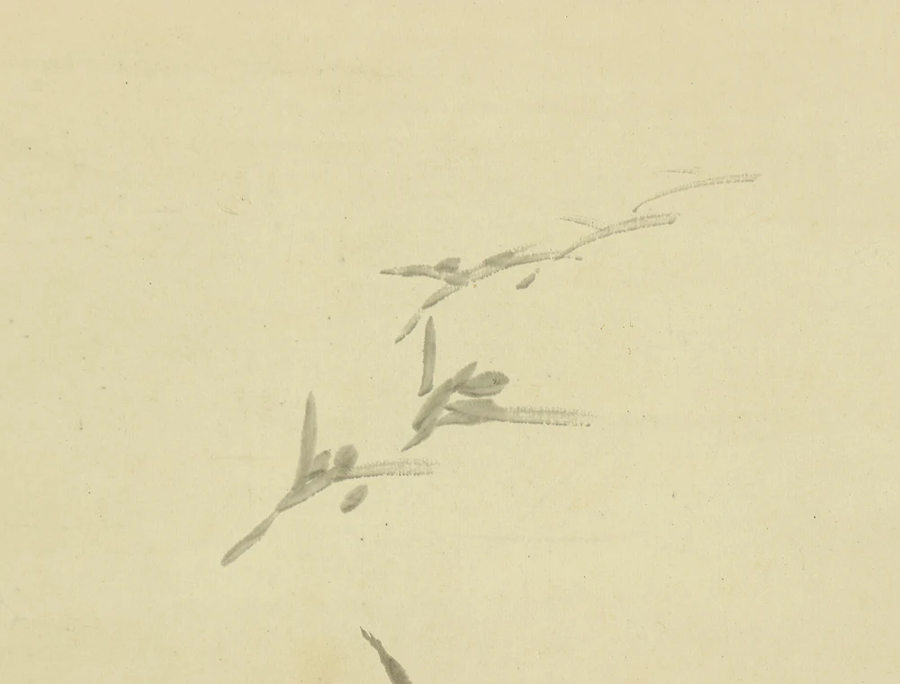 荒木十畝 ARAKI JIPPO (1872-1944) Japanese antique art kakejiku kakemono wall hanging scroll / Flock of wild geese & reed W393 - Image 6