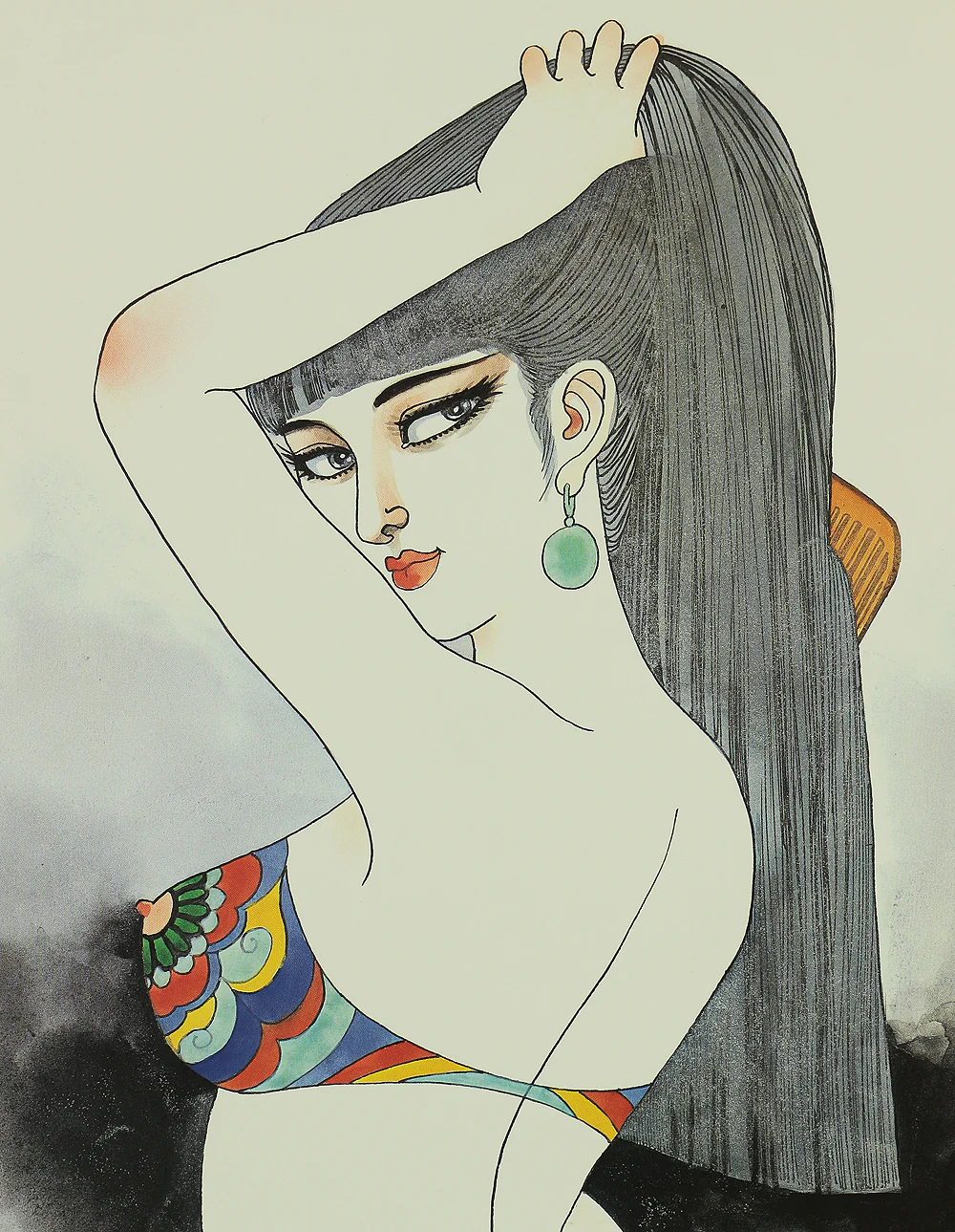 凡天太郎 Bonten Taro (1929-2008) Photolithograph complete 12pcs 'Yōen irezumi bijin gashū'「妖艶刺青美人画集」(Collection of Voluptuous Tattooed Beauties) - 1970-80s NW636 - Image 83