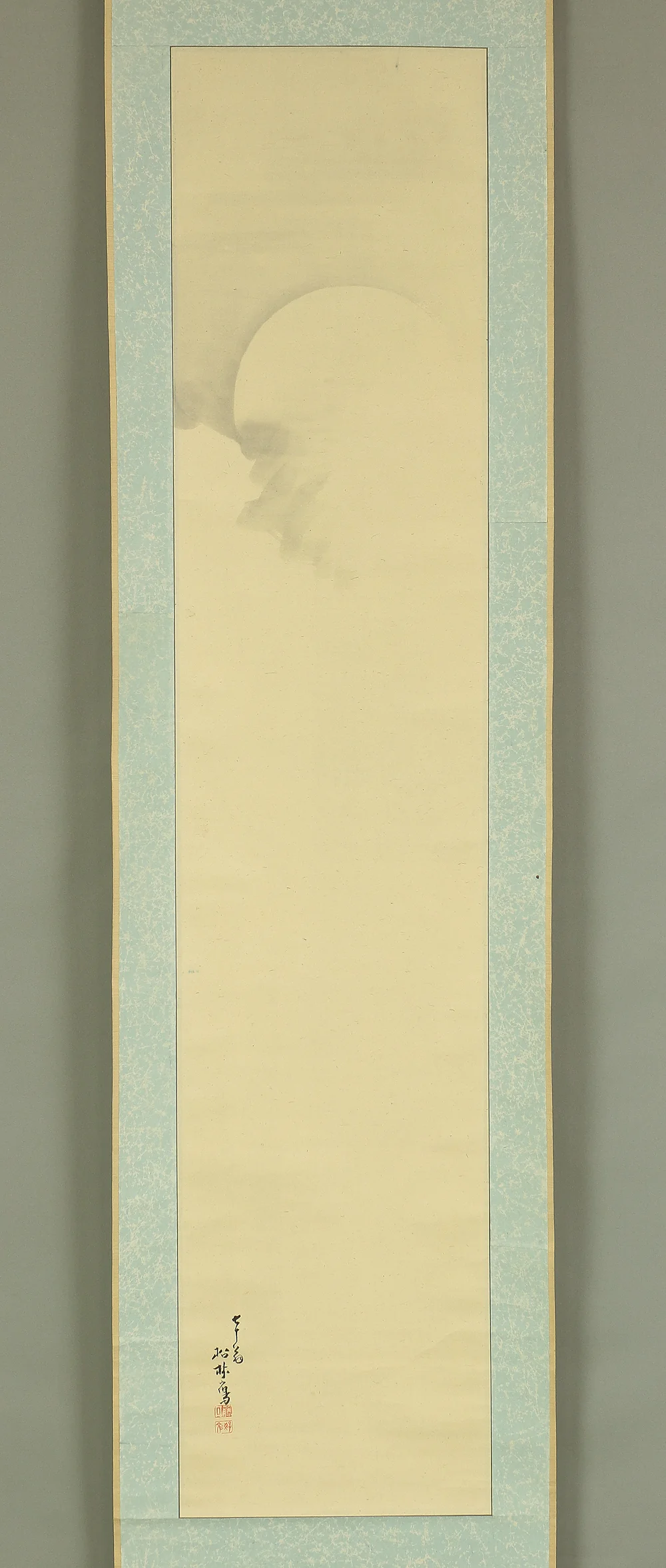藤井松林 Fujii Shorin (1824-1894) Japanese art a set of three kakejiku kakemono wall hanging scrolls / Cherry Blossoms, Moon, and Snow with Box RB881 - Image 13