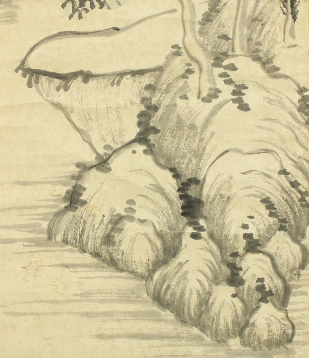 藤本鉄石 Fujimoto Tesseki (1816-1863) Japanese antique art kakejiku kakemono wall hanging scroll / Mountains Landscapes, Hermitage and Rivers with Box RD793 - Image 15