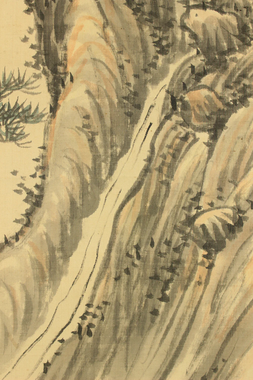 藤本鉄石 Fujimoto Tesseki (1816-1863) Japanese antique art kakejiku kakemono wall hanging scroll / Under the pine trees, playing Game of Go 囲碁 with Appraised Box RC136 - Image 12
