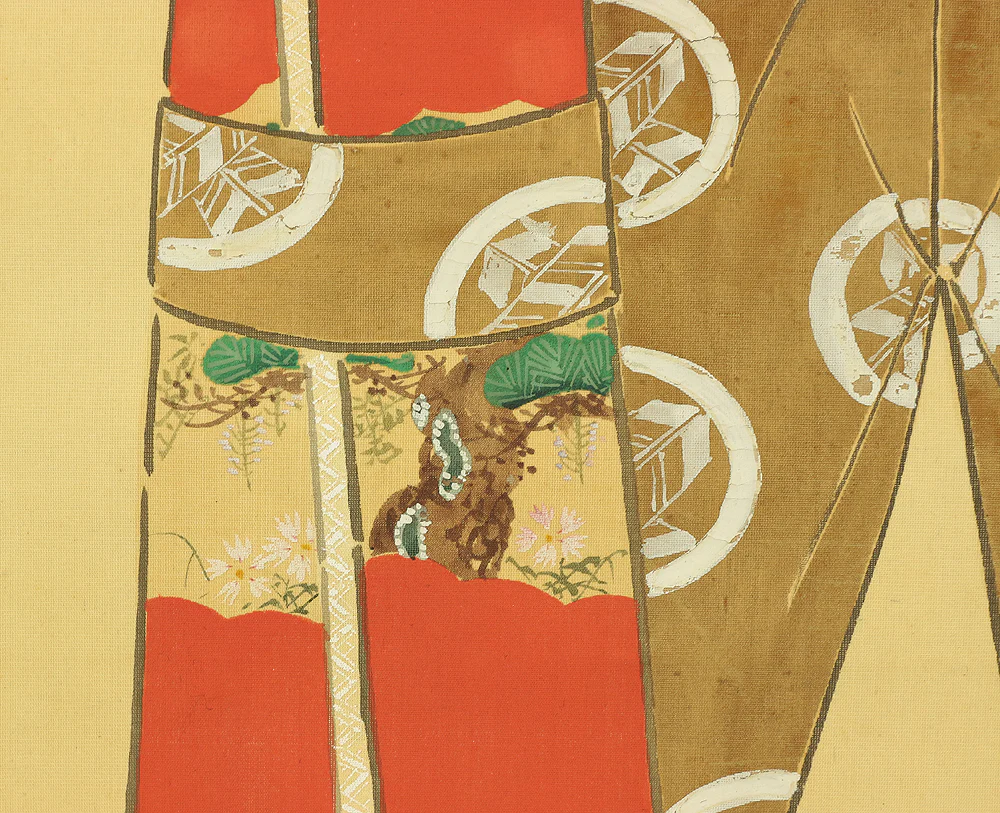 船川華洲 Funagawa Kashu (b1880) Japanese art kakejiku kakemono wall hanging scroll / Tachihina Standing Hina Dolls with Box RC246 - Image 11
