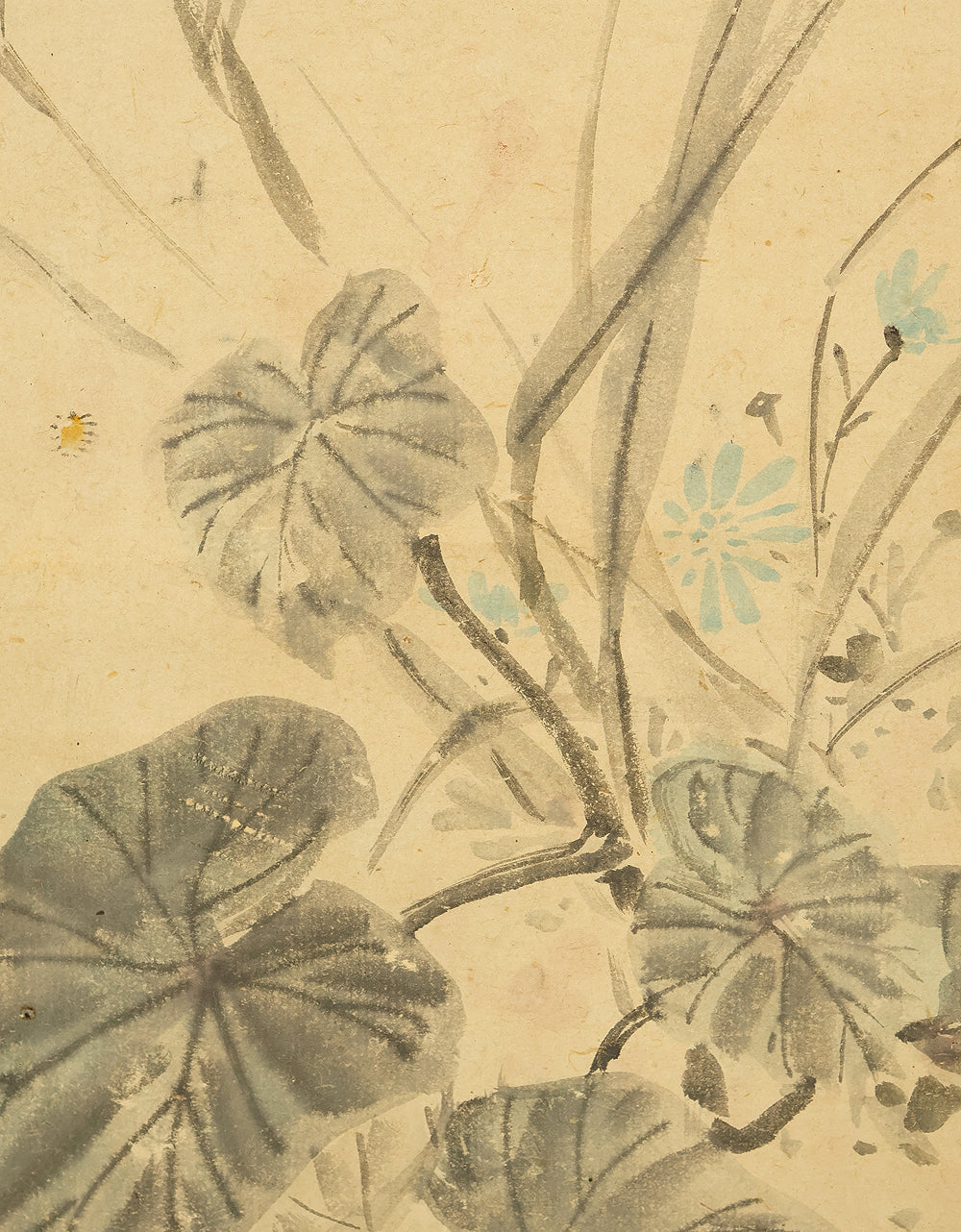 古市金峨 Furuichi Kinga (1805-1880) 岡本金波 Okamoto Kinpa (1823-1896) Japanese art Paired kakejiku kakemono wall hanging scrolls / Collaboration work - Java Sparrow, Spring Wisteria Flowers Autumn Silver Grass with Box RE607 - Image 24