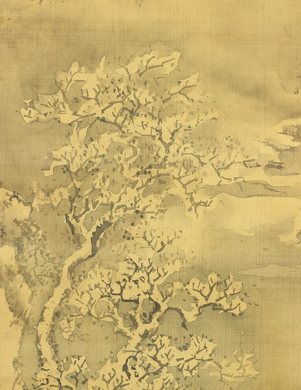 春木南湖 Haruki Nanko (1759-1839) Japanese art kakejiku kakemono wall hanging scroll / Sansui Landscape in Snow with Box A412 - Image 9
