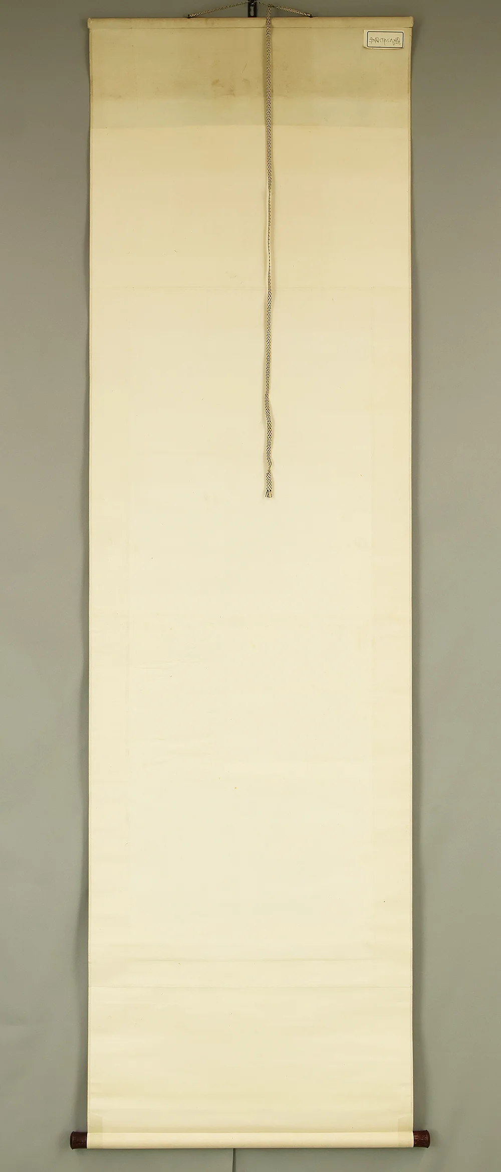 羽様西崕 Hazama Seigai (1811-1878) Japanese antique art kakejiku kakemono wall hanging scroll / Peafowl Pine Tree and Rose with Box RE941 - Image 22