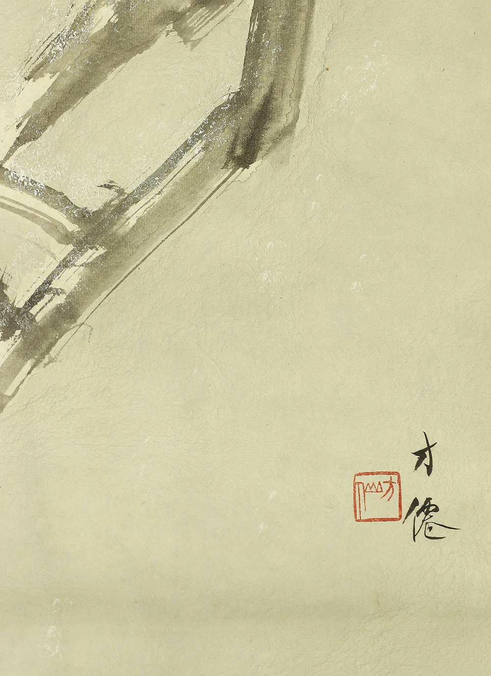 東原方僊 Higashihara Hosen (1886-1972) Japanese art kakejiku kakemono wall hanging scroll / Winter Snow and Three Sparrows with Original Double Box (Tomobako) RB440 - Image 11
