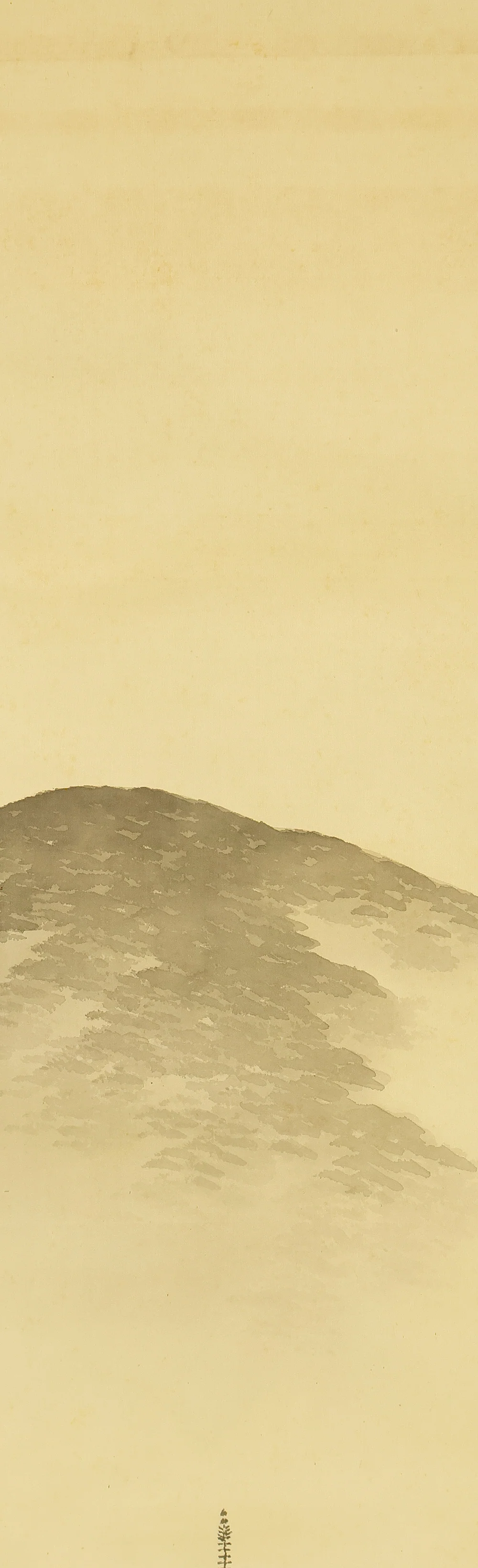 平井楳仙 Hirai Baisen (1889-1969) Japanese art kakejiku kakemono wall hanging scroll / Kyoto Pagoda in Spring Mountain Scenery with Original Double Box (Tomobako) RD882 - Image 4