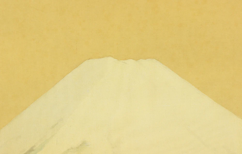 平井楳仙 Hirai Baisen (1889-1969) Japanese art kakejiku kakemono wall hanging scroll / Mt. Fuji Fresh Green with Original Box (Tomobako) RB553 - Image 8