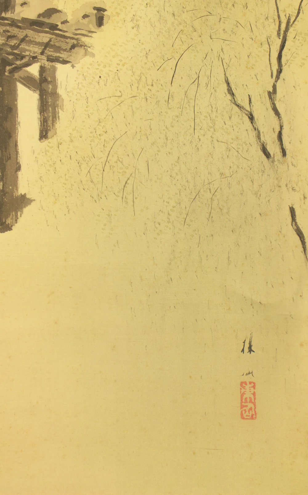 平井楳仙 Hirai Baisen (1889-1969) Japanese art kakejiku kakemono wall hanging scroll / 'Ujigawa Akikei' 宇治川秋景 Uji River Autumn Scene with Original Box (Tomobako) RD654 - Image 14