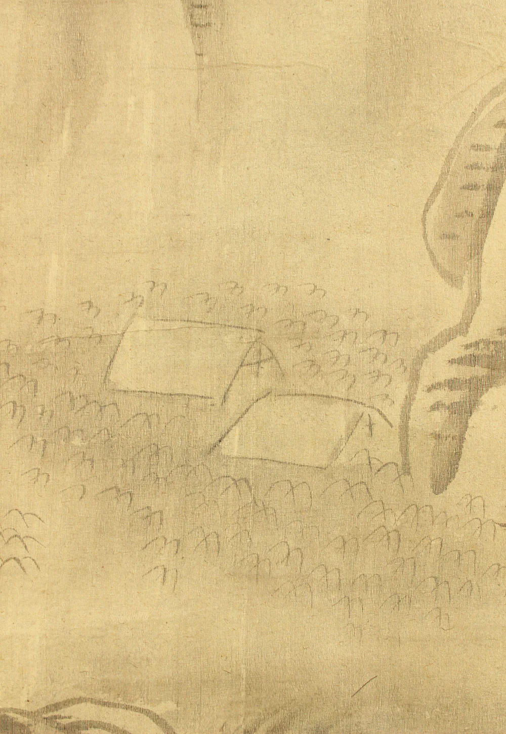 平野五岳 Hirano Gogaku (1811-1893) Japanese antique art kakejiku kakemono wall hanging scroll / Mountain River Bamboo Forest Landscape, Wise Man Crossing Bridge RC892 - Image 11