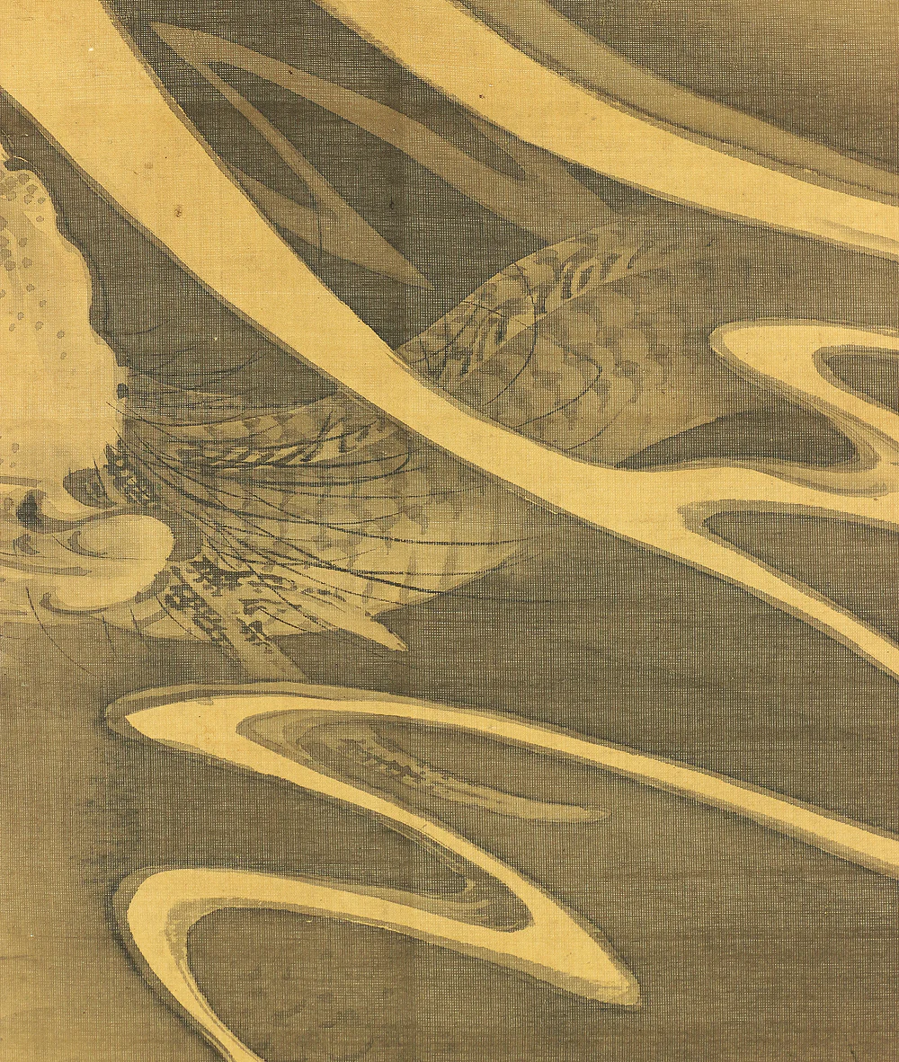 堀川敬周 Horikawa Keishu (around 1789-1858) Japanese antique art kakejiku kakemono wall hanging scroll / Rising Dragon with Box RA420 - Image 7