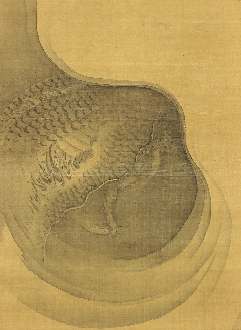 堀川敬周 Horikawa Keishu (around 1789-1858) Japanese antique art kakejiku kakemono wall hanging scroll / Rising Dragon with Box RA420 - Image 9