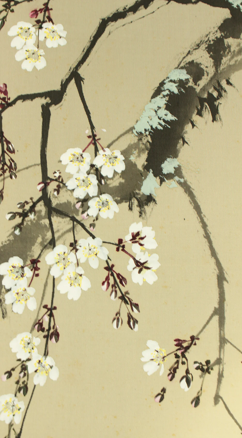今井景樹 Imai Keiju (1891-1967) Japanese art kakejiku kakemono wall hanging scroll / Hazy Moon and Weeping Cherry Blossoms with Original Box (Tomobako) RD242 - Image 7