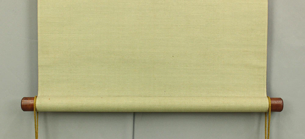 今井景樹 Imai Keiju (1891-1967) Japanese art kakejiku kakemono wall hanging scroll / Hazy Moon, Weeping Cherry Blossom with Original Box (Tomobako) RC965 - Image 12