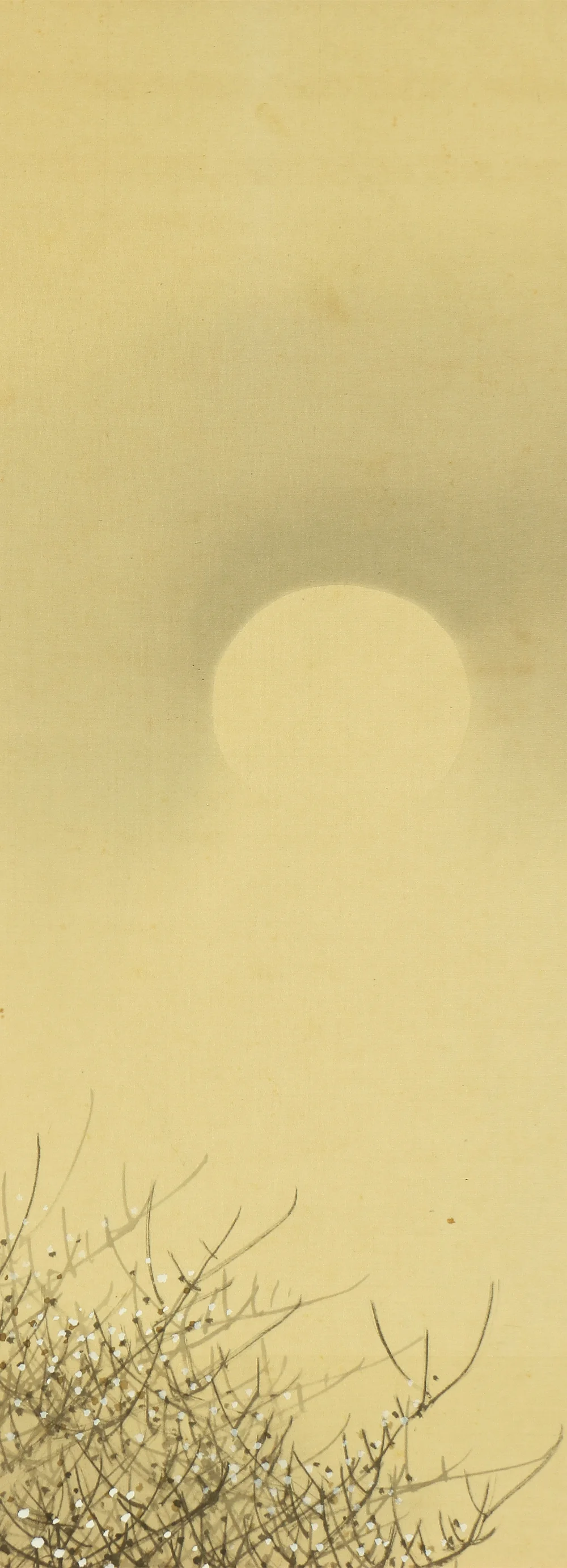 今井景樹 Imai Keiju (1891-1967) Japanese art kakejiku kakemono wall hanging scroll / Moon and Mandarin Duck with Box RB279 - Image 6