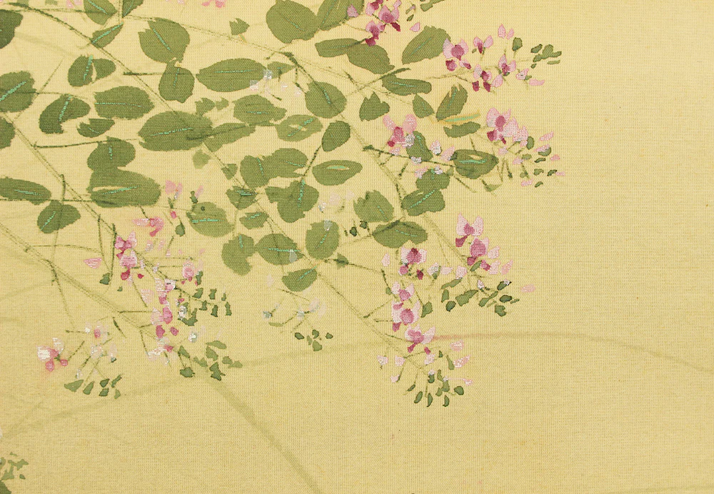 今井景樹 Imai Keiju (1891-1967) Japanese art kakejiku kakemono wall hanging scroll / Solitary Chicken and Bush Clover with Box RD505 - Image 7