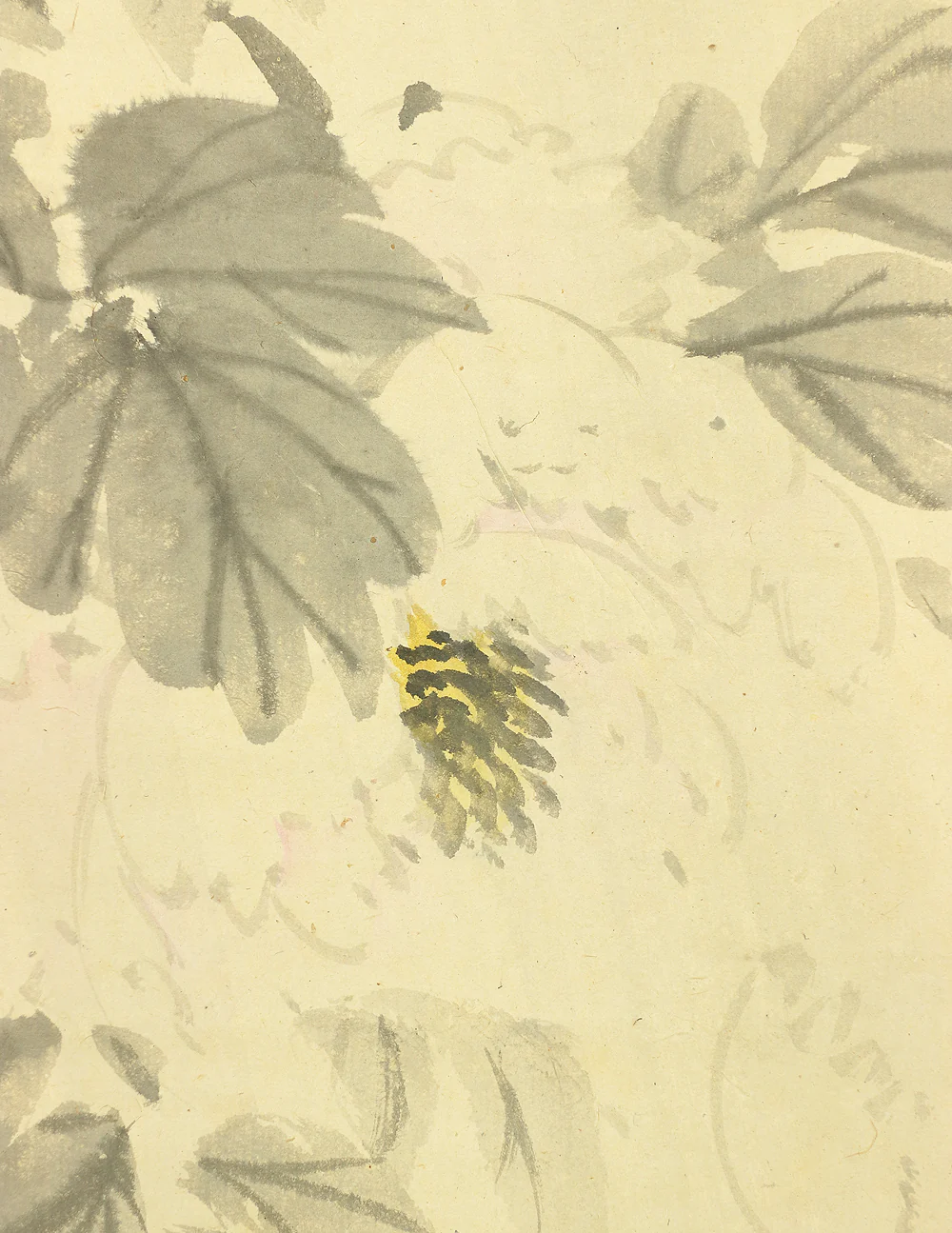 今尾景年 Imao Keinen (1845-1924) Japanese art kakejiku kakemono wall hanging scroll / Sparrow and Peony with Original Box (Tomobako) RA445 - Image 9