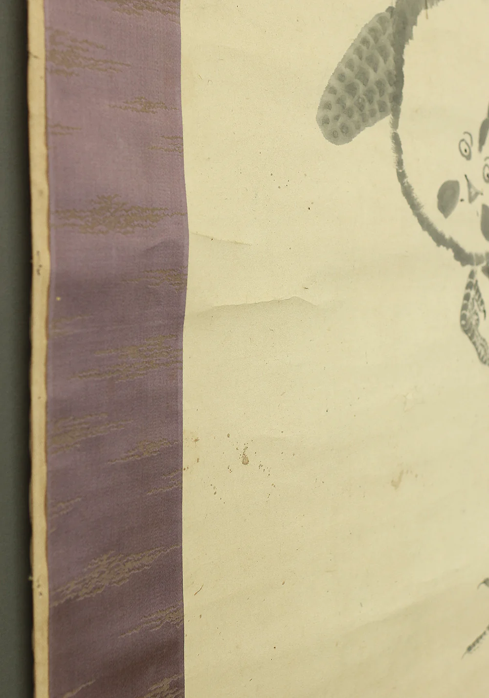 伊藤若冲 Ito Jakuchu (1716-1800) Japanese antique art Paired kakejiku kakemono wall hanging scrolls / Suiboku Ink Painting - Chickens with Box A628 - Image 13